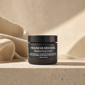FRANCIS MICHAEL Moisturizing Cream amber jar with black label
